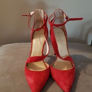 Jessica Simpson suede shoes 4 1/2 inch heels